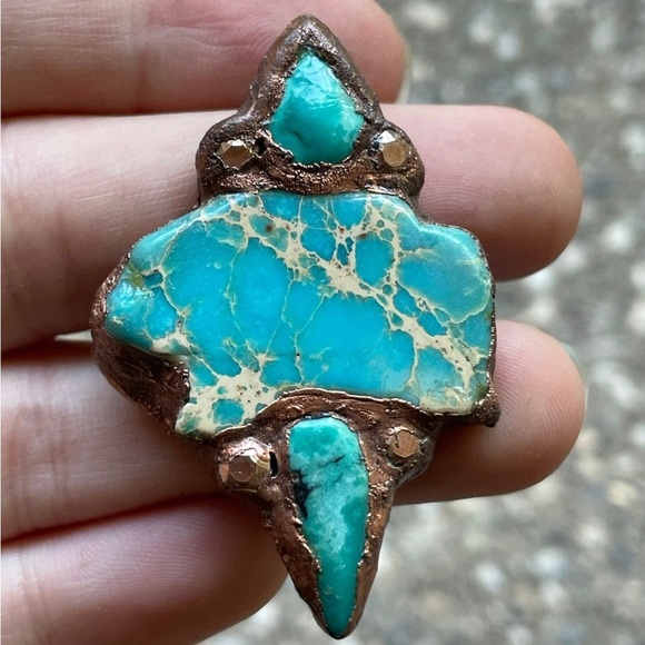 Electroformed Turquoise Ring ✨ - Picture 1 of 5